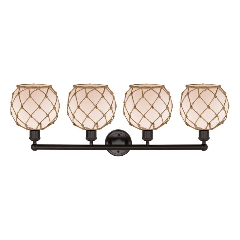 Innovations Lighting Endless Possibilities Edison - Farmhouse Rope - 4 Light 35" Bath Vanity Light