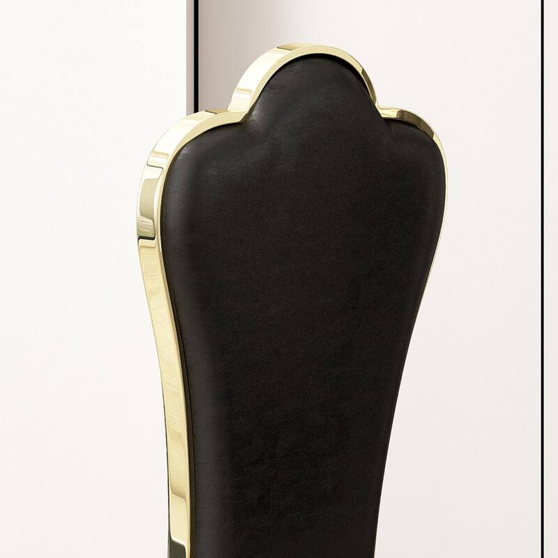 Modern Leatherette Dining Chairs Set Of 2