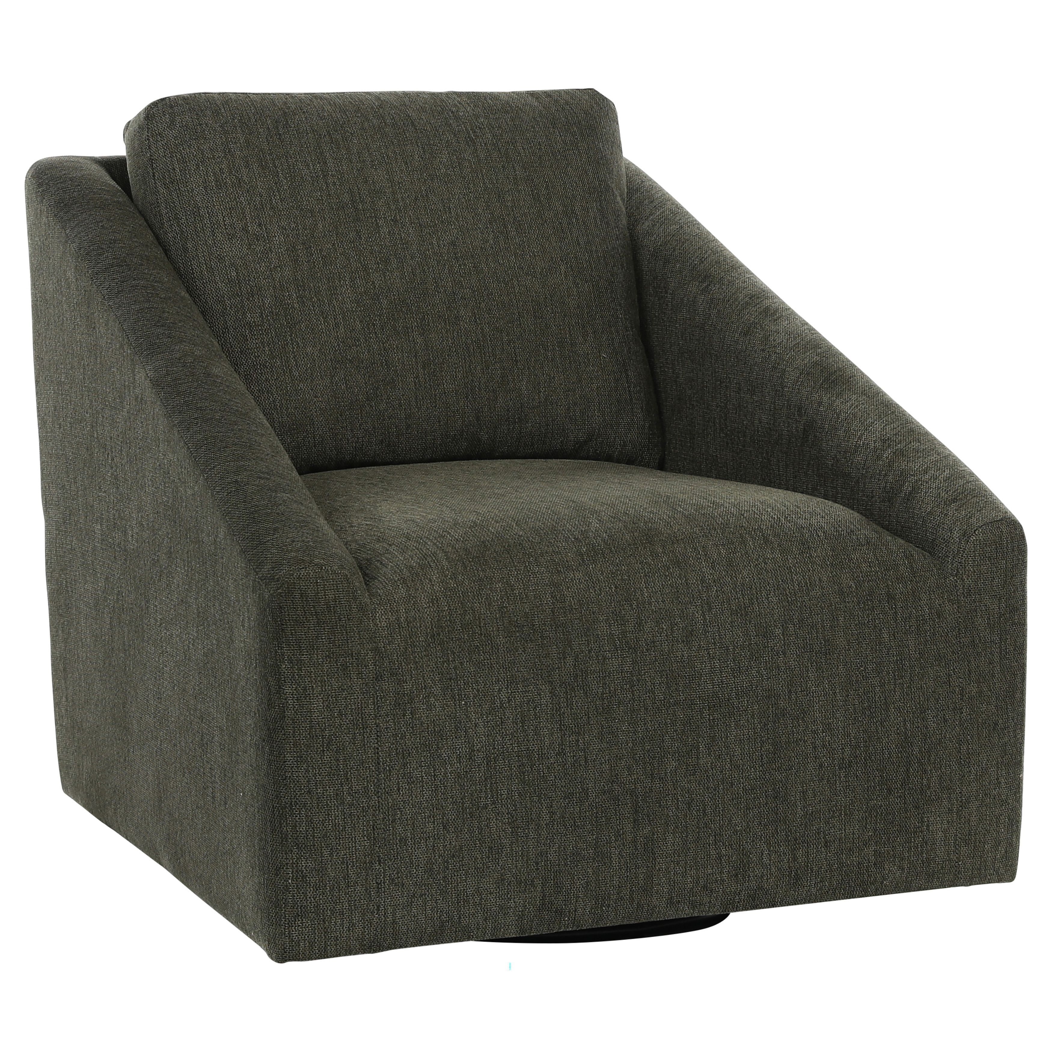 Wyatt Chenille Modern Swivel Armchair