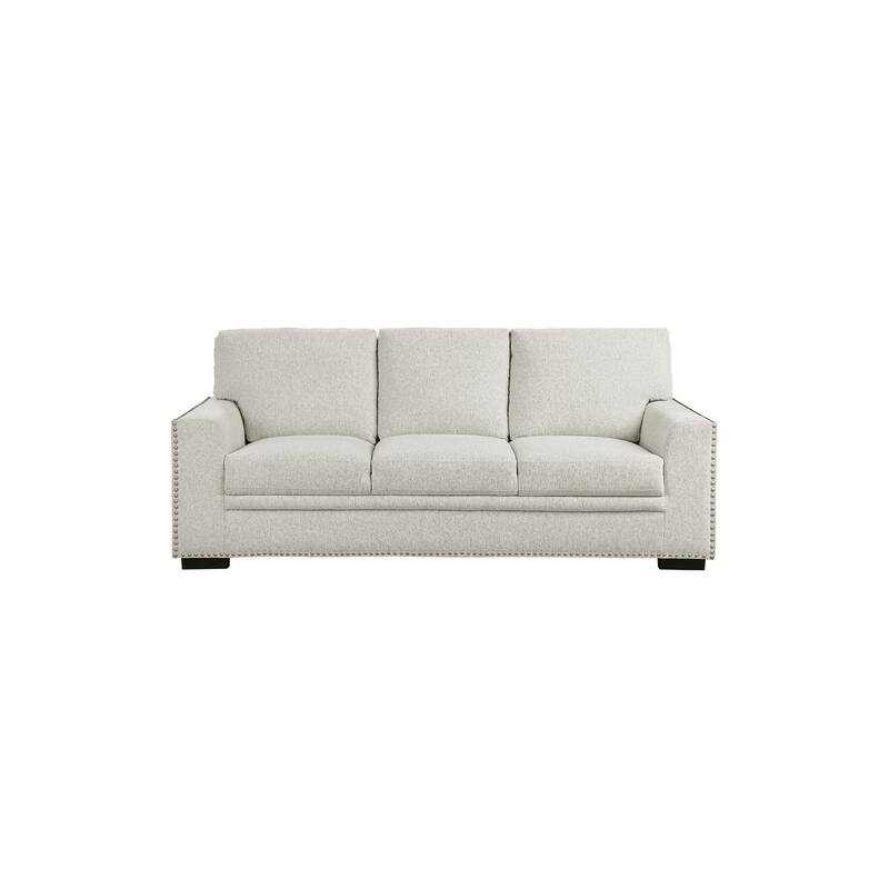 Vivie Beige Chenille Fabric Living Room Set
