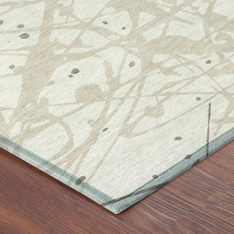 Machine Washable Indoor/ Outdoor Modern Campo Chantille Rug