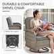 preview thumbnail 67 of 68, Outdoor Swivel Rocker Chairs with Sofa Table