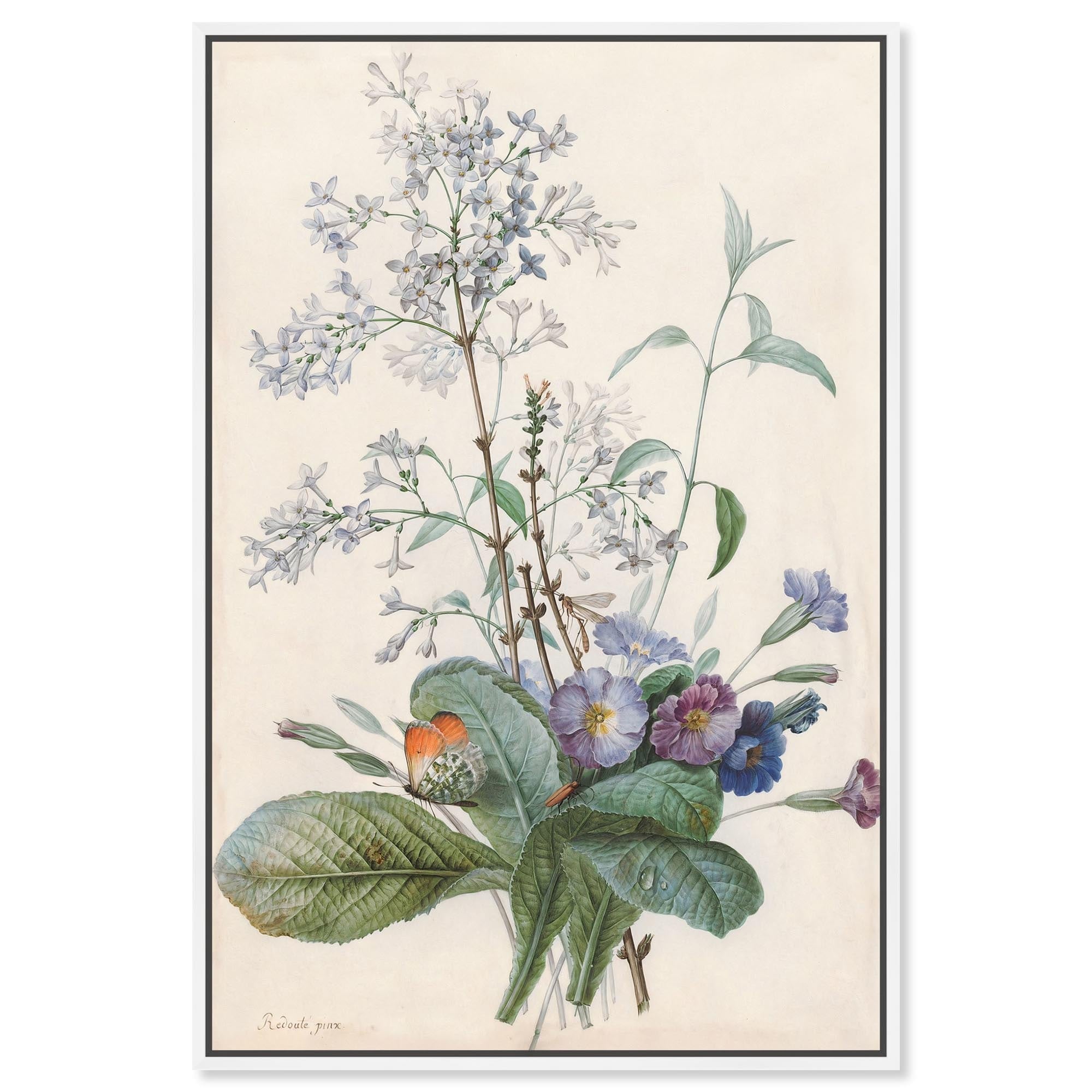 A Bouquet of Flowers Canvas Farmhouse Floral Art by Art Remedy