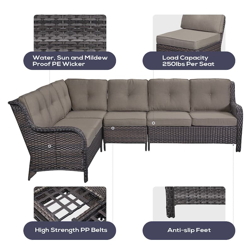 Outdoor Sectional Sofa Furniture Set