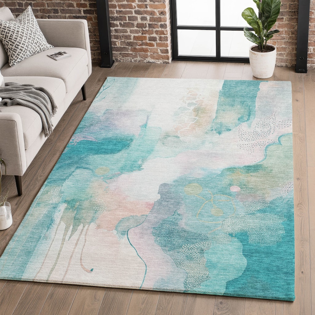 Premium Washable Super Soft Abstract Contemporary Mayfield Rug