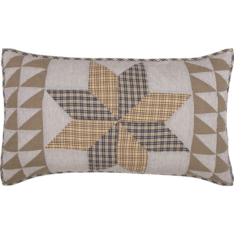 Dakota Star Farmhouse Blue King Sham 21x37