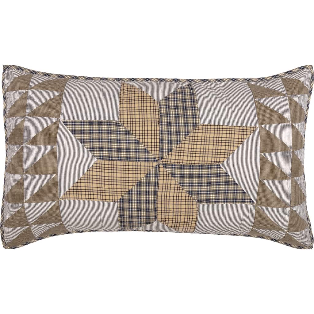 Dakota Star Farmhouse Blue King Sham 21x37