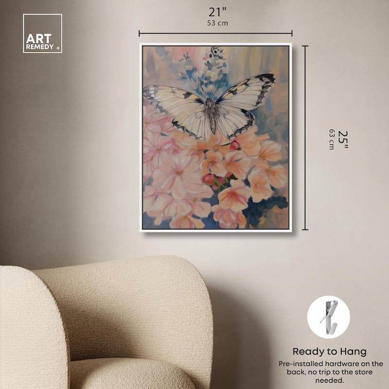 Moonstone Monarch Canvas by Art Remedy