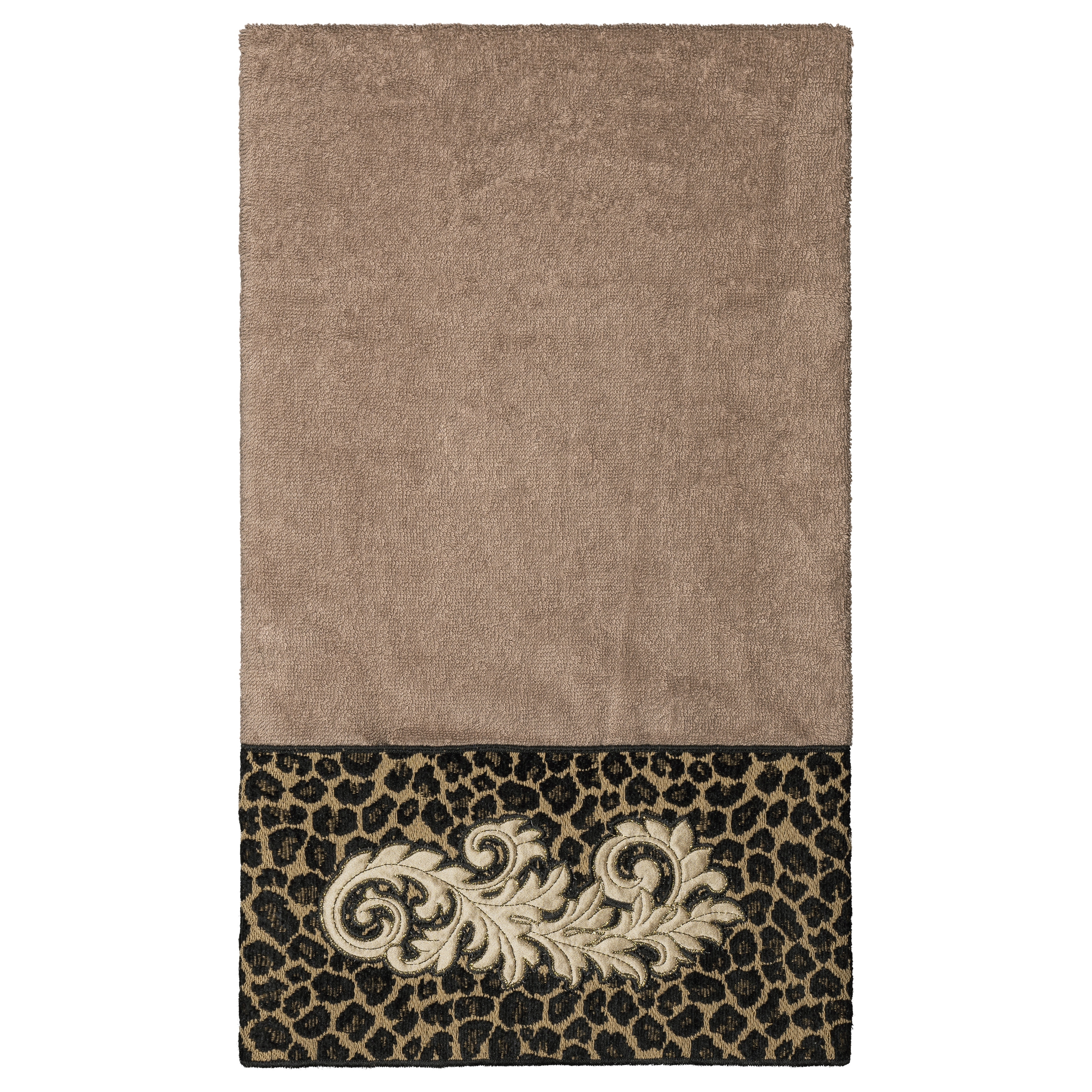 Authentic Hotel and Spa 100% Turkish Cotton April Embellished Bath Towel