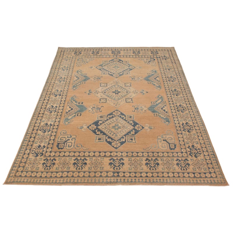 ECARPETGALLERY Hand-knotted Finest Ghazni Tan Wool Rug - 6'10 x 10'3