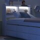 preview thumbnail 25 of 23, Twin Size Bed with built-in USB ,Type-C Ports, LED light, Bookcase Headboard, Trundle and 3 Storage Drawers