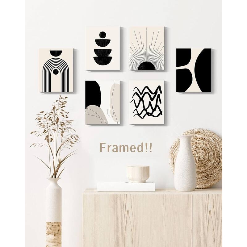 Abstract Boho Wall Art Minimalist Geometric