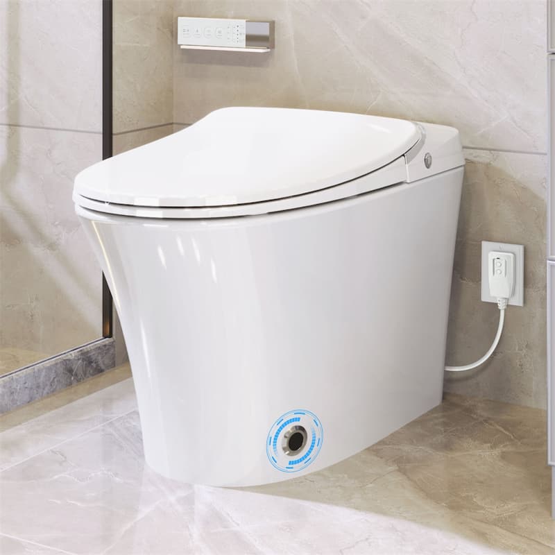 Luxury Smart Toilet w/ Dryer & Warm Water, Heated Seat, Remote Control
