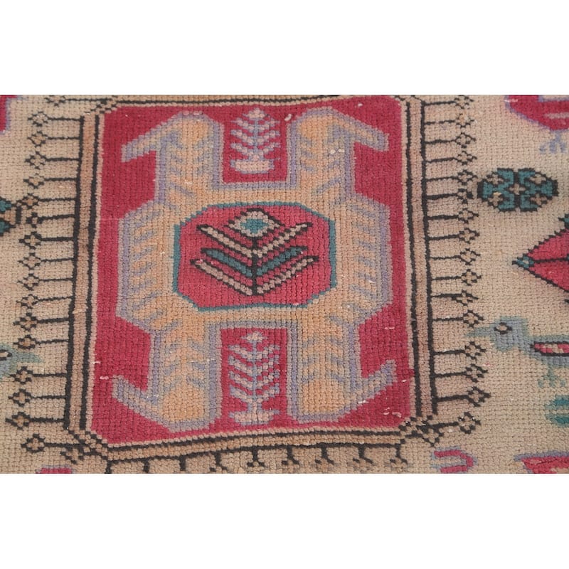 Over-Dyed Meshkin Persian Vintage Runner Rug Handmade Wool Carpet - 4'5" x 10'5"