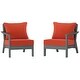 preview thumbnail 2 of 5, Birchwood All Weather HDPE Outdoor Patio Deep Seating Gray Loveseat (2-Piece)
