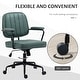 preview thumbnail 6 of 7, Home Office Chair with Swivel Wheels, Adjustable Height Computer Desk Chair, Microfiber Armchair with Tilt Function - N/A