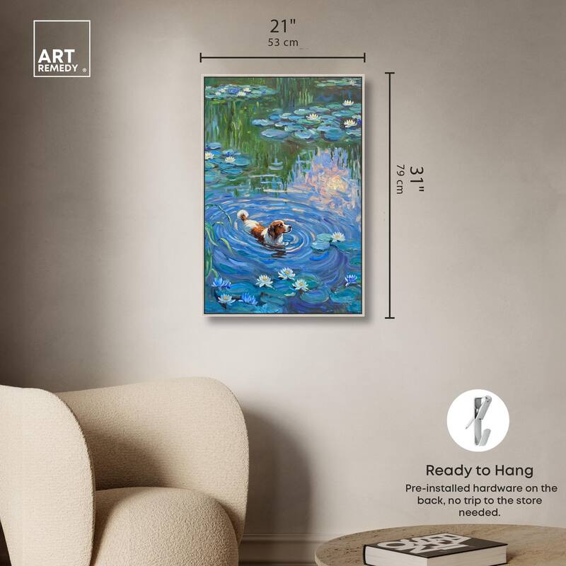 Lily Lagoon I Canvas Modern Classic by Art Remedy