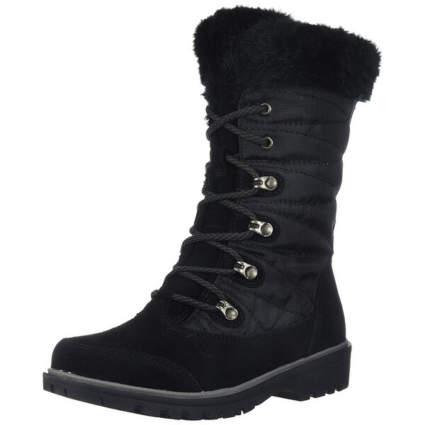 bear trap mid calf boots