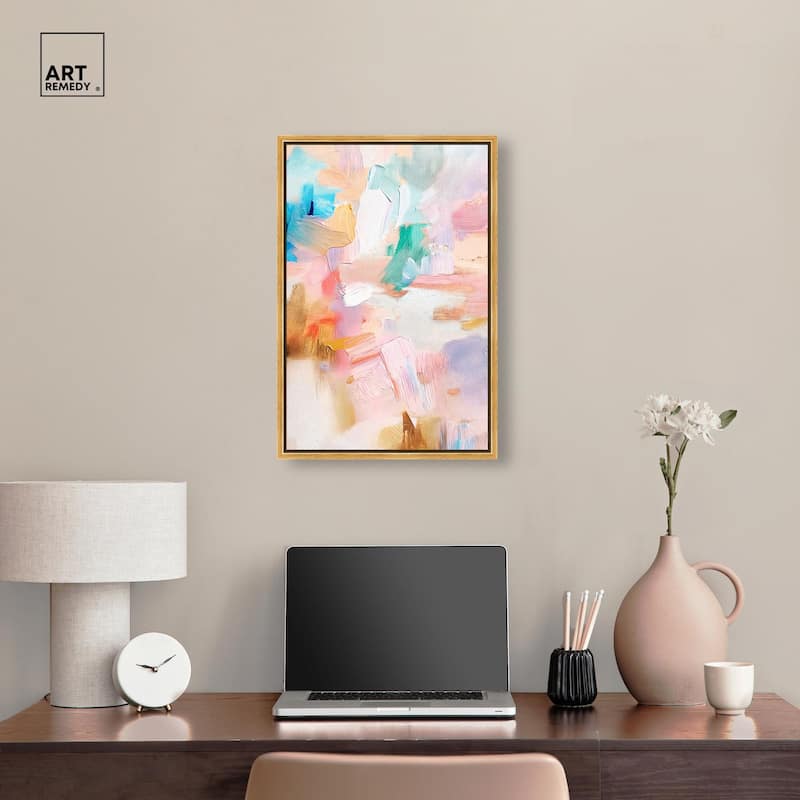 Rose Quartz II Canvas by Art Remedy
