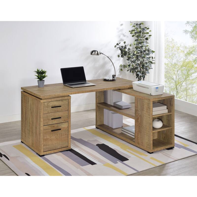 Yvette 60-inch 3-Drawer L-Shape Computer Desk