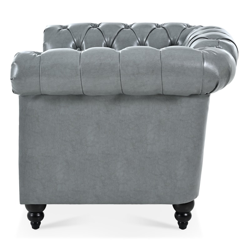 1 Seater Sofa For Living Room,Soft PU leather fabric, easy to clean