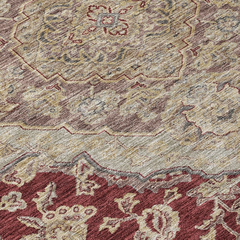HomeRoots Oriental Traditional Rectangle Outdoor Rug
