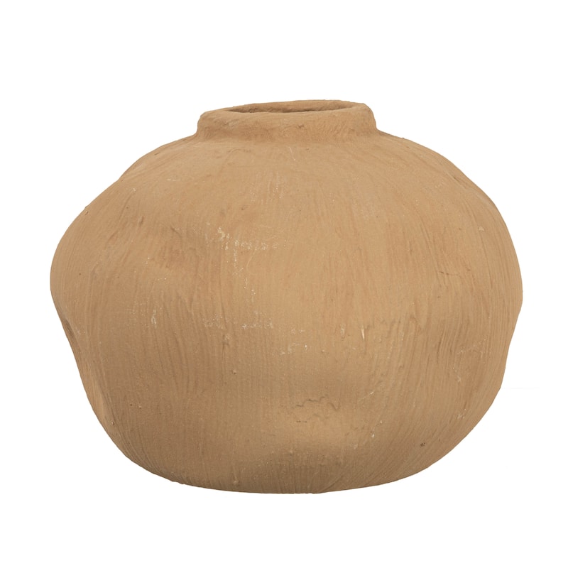 Pinched Terracotta Vase