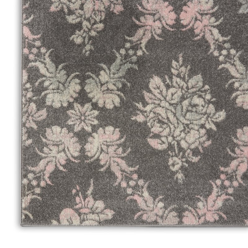 Nourison Tranquil French Country Floral Damask Area Rug