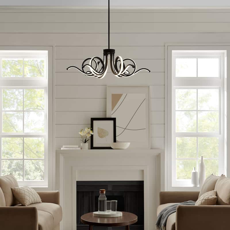 Magnolia Dimmable Integrated LED Adjustable Chandelier