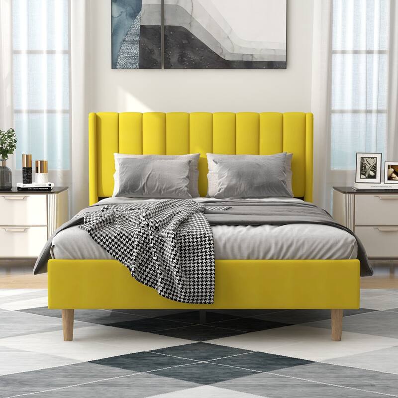Alazyhome Upholstered Platform Bed Frame