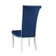 preview thumbnail 7 of 14, Somette Contemporary Tall Roll Back Side Chair, Set of 2 - N/A
