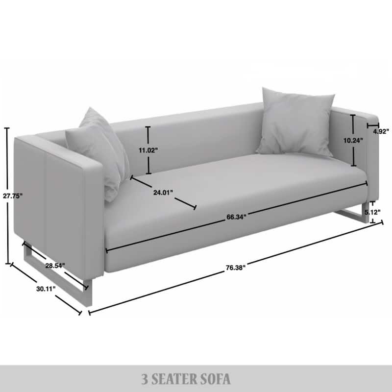 CraftPorch Mid Century Modern 2- Pieces Upholstered Living Room Set