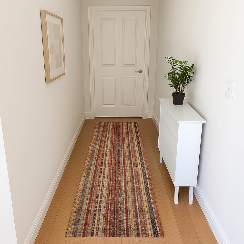 Premium Washable Super Soft Striped Mayfield Rug