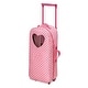 preview thumbnail 11 of 15, Badger Basket 3-in-1 Trolley Doll Carrier with Rocking Bed and Bedding - Pink/Polka Dot