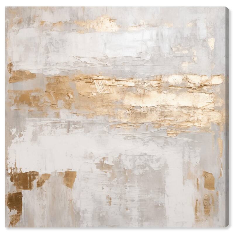 Melted Goldscape IV Canvas by Art Remedy, Gallery Wrapped - 24" x 24"