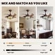 preview thumbnail 49 of 49, Smart Tiffany Stained Glass Retractable Led Ceiling Fan