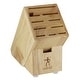 preview thumbnail 1 of 4, Henckels Hardwood Knife Block, Knife Storage, 11-slot - Natural Natural - 11-slot