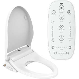 Bio Bidet A8 Luxury Bidet Toilet Seat - Heated Seat, Warm Water, Air Dryer, Wireless Remote