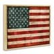 preview thumbnail 18 of 26, Stupell US American Flag Wood Textured Design Floater Frame - Red