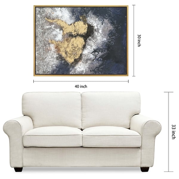 Nourishment Textured Metallic Hand Painted Framed Wall Art by Martin