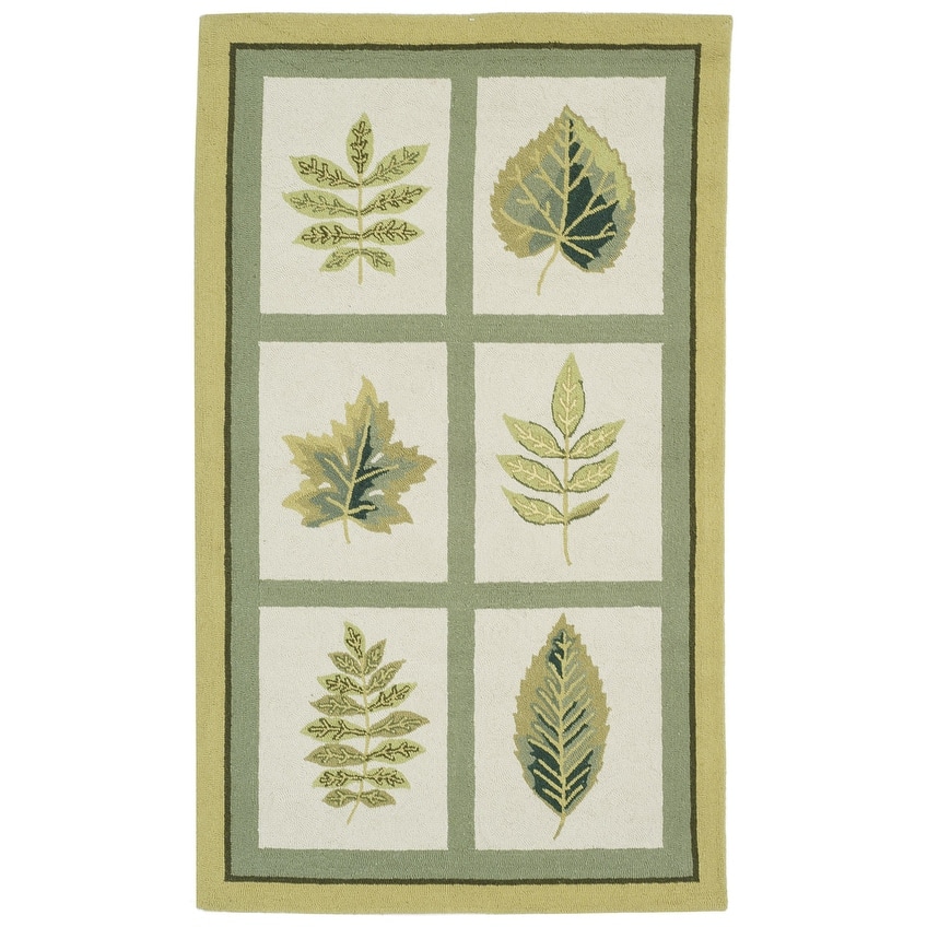 SAFAVIEH Handmade Chelsea Spring Wheel Mosaic French Country Wool Rug