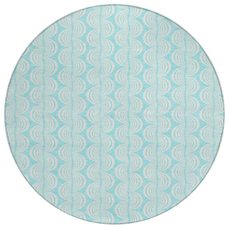 HomeRoots Ogee Transitional Rectangle Outdoor Rug