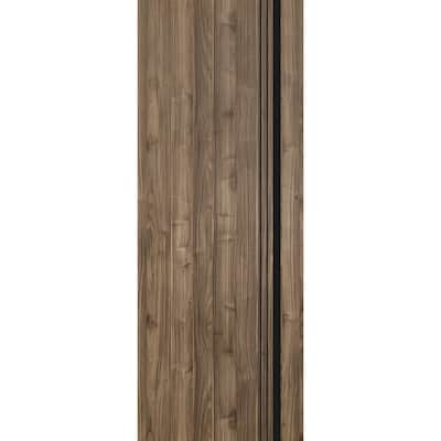Slab Barn Door Panel 18 x 80 Planum 0011 Walnut with Sturdy Finished