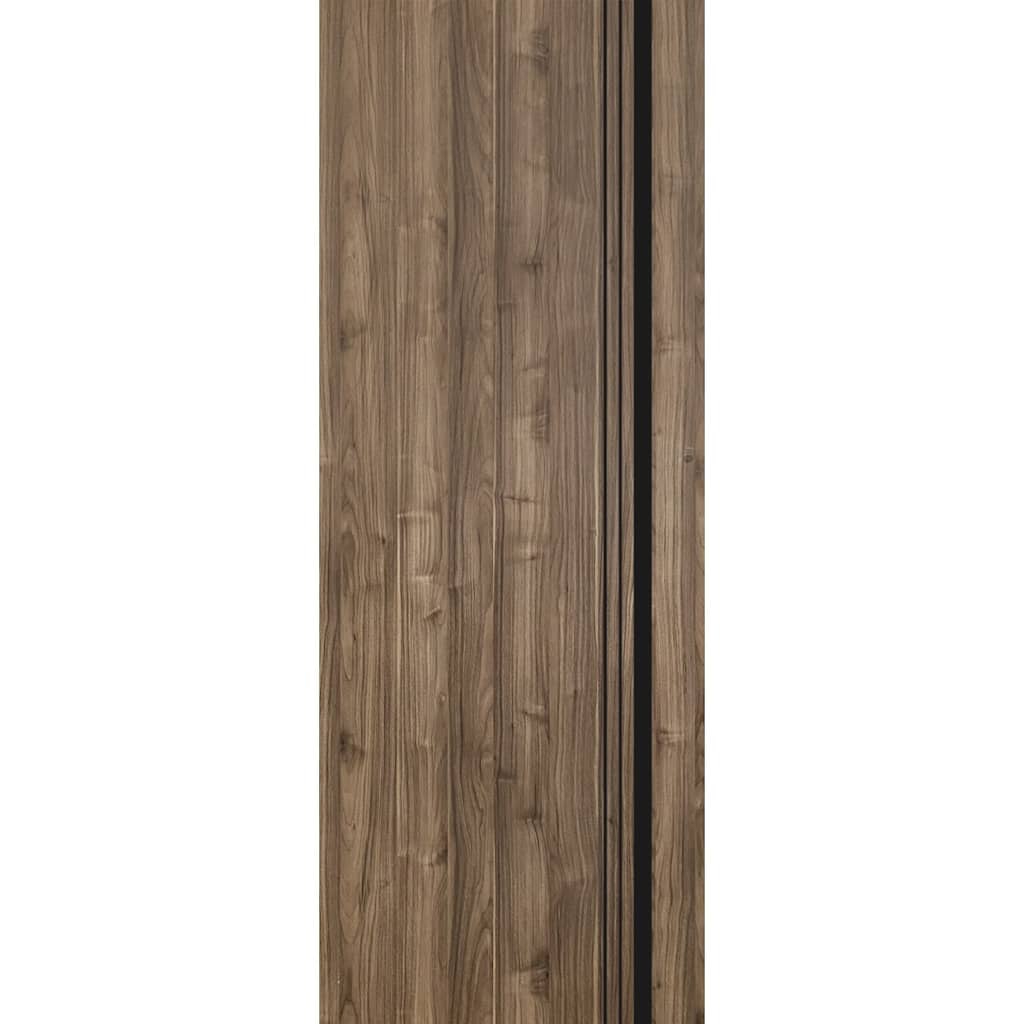 Slab Barn Door Panel 18 x 80 Planum 0011 Walnut with Sturdy Finished