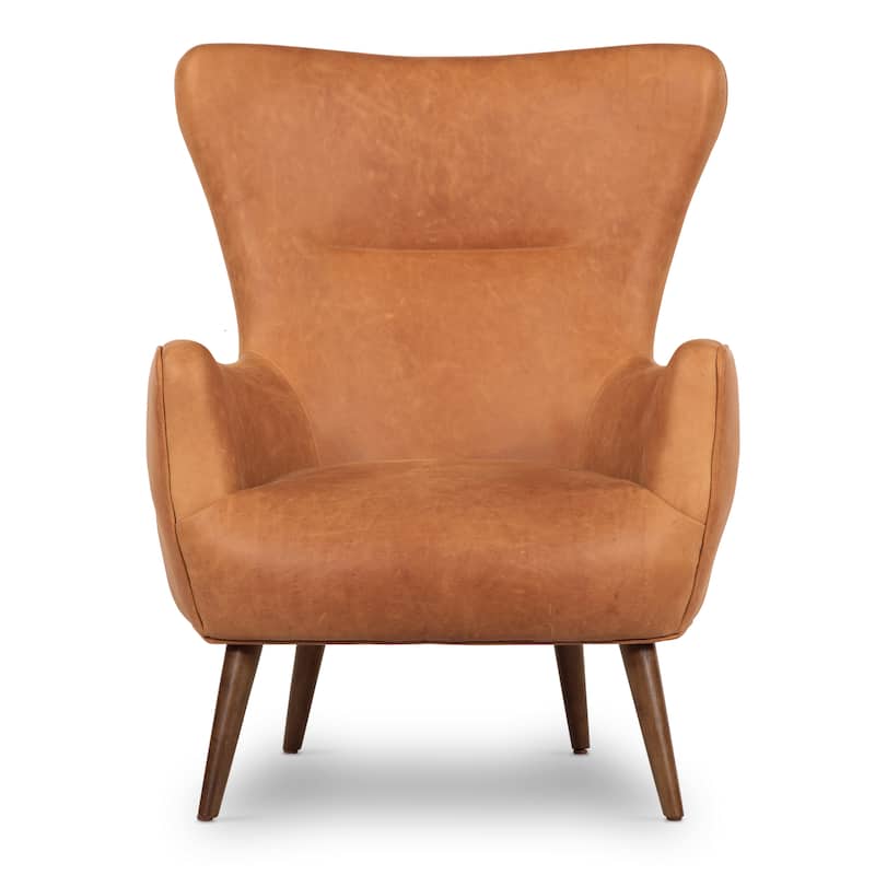 Poly and Bark Aida Lounge Chair - Cognac Tan