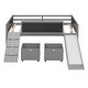 preview thumbnail 9 of 17, Pine Loft Bed with Climbing Frame, Rope & Chalkboard - Fun Play Area