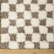 preview thumbnail 28 of 48, Livabliss Urban Shag Scandinavian Checkered Area Rug.