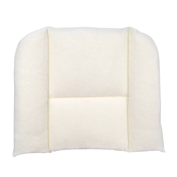 Shop Lumbar Saver Back Support Cushion Pillow White Sherpa Off