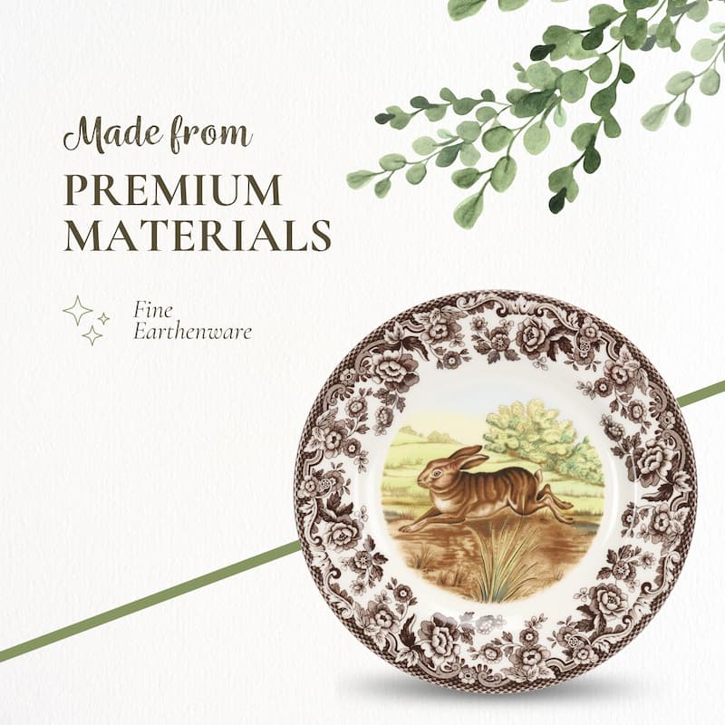 Spode Woodland Dinner Plate Animal Motifs