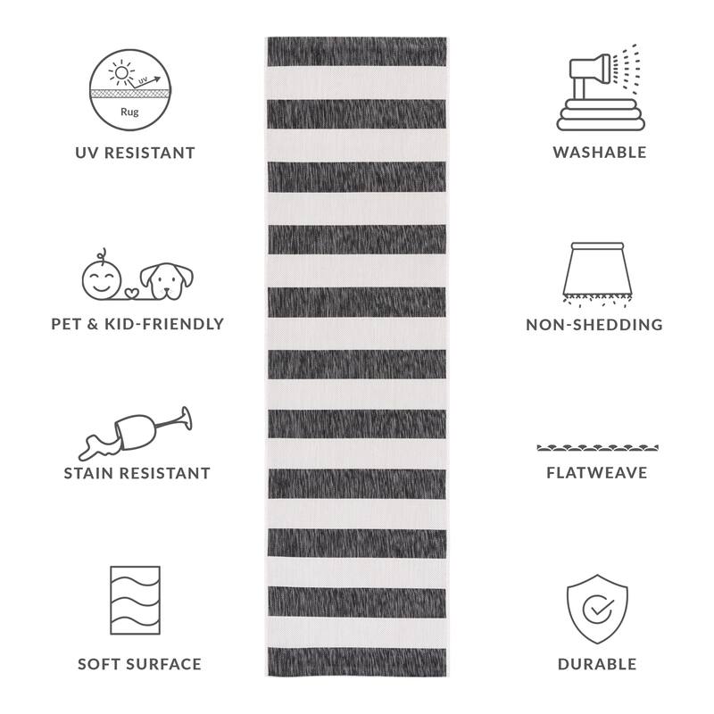 SAFAVIEH Courtyard Jetje Indoor/ Outdoor Waterproof Backyard Patio Rug